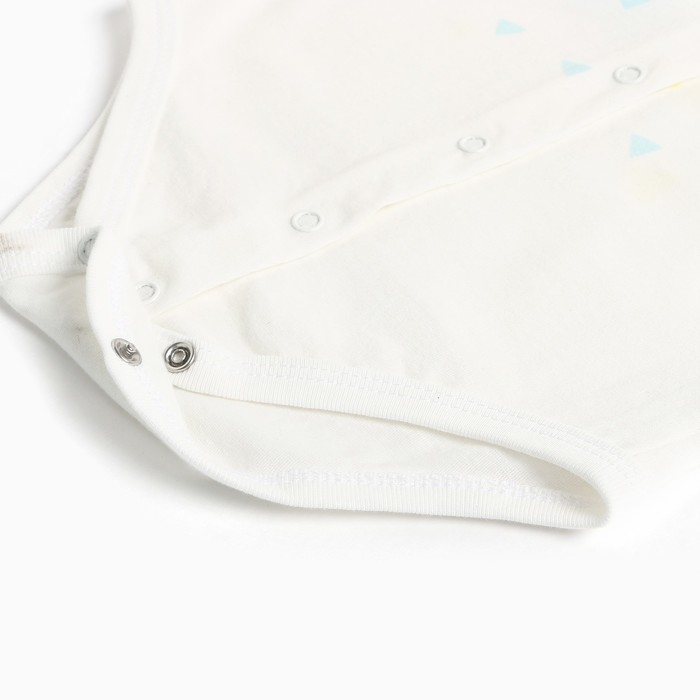 Боди детский, цвет молочный, рост 80 см