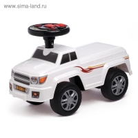 Толокар «Джип», световые и звуковые эффекты, цвет белый Толокар «Джип», световые и звуковые эффекты, цвет белый