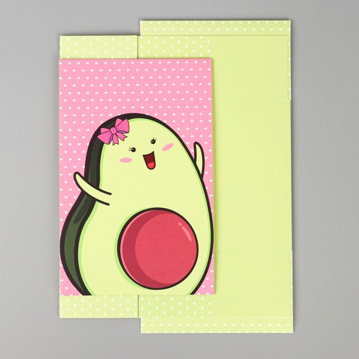 Коробка подарочная складная, упаковка, &laquo;Авокадо&raquo;, 15 х 15 х 8 см