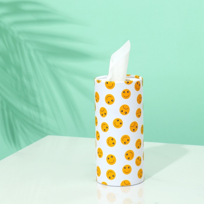 Салфетки в тубусе 50 шт, 2 слоя Салфетки в тубусе 50 шт, 2 слоя "Смайл"
