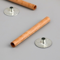Фитиль для свечи дерево с металлическим держателем круглый 0,6х6,5 см