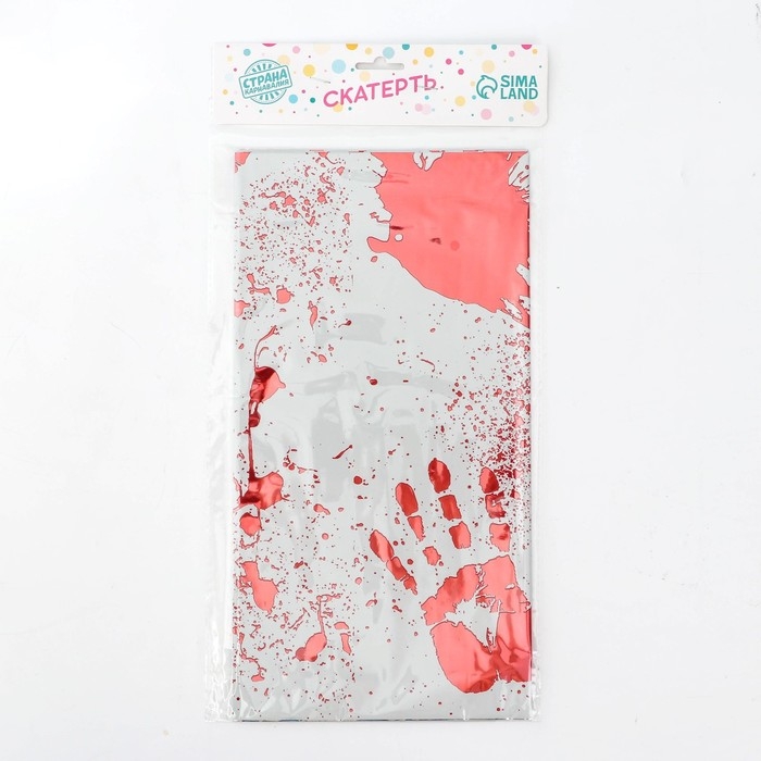 Скатерть &laquo;Кровавые следы&raquo;, 137 &times; 183 см