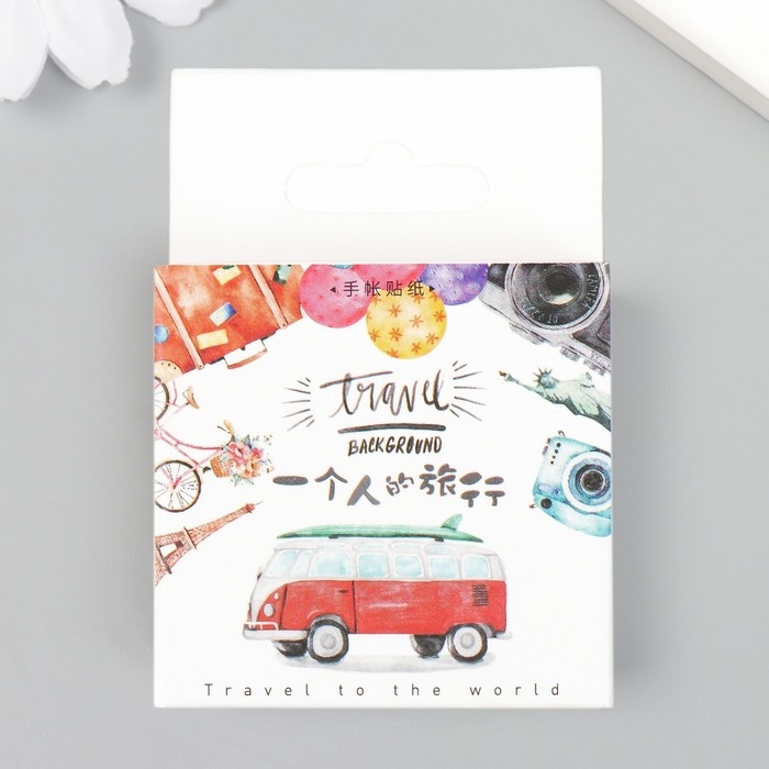 Наклейки для творчества Наклейки для творчества "Набор путешественника" набор 46 шт 4,4х4,4х1,1 см