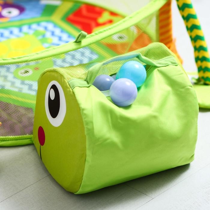 Развивающий коврик 3 в 1 &laquo;Черепаха&raquo;, 30 цветных шариков, 4 игрушки