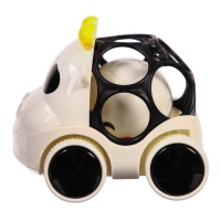 Машинка - погремушка &laquo;Коровка&raquo;, с эластичными элементами, Крошка Я