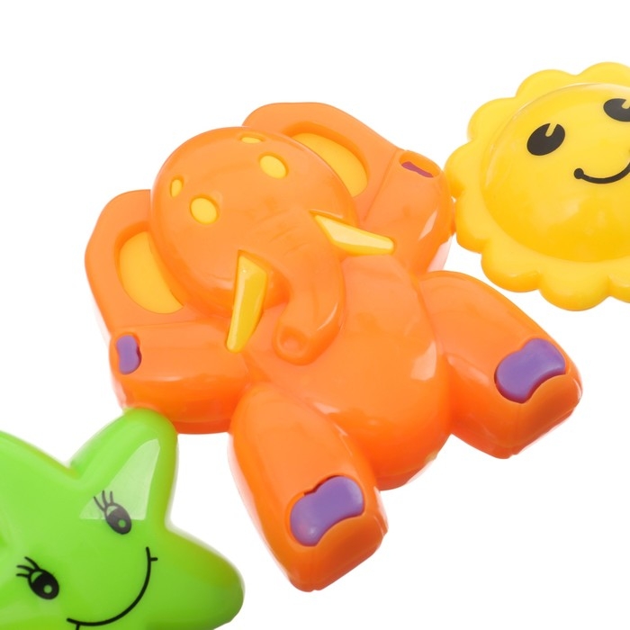 Растяжка на коляску/кроватку &laquo;Слоники&raquo;, 3 игрушки, цвет МИКС, Крошка Я