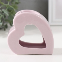 Аромалампа керамика "Сердце" сиреневая 9х4,8х8 см Аромалампа керамика "Сердце" сиреневая 9х4,8х8 см