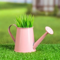 Кашпо "Лейка" розовое, 15х7х8см Кашпо "Лейка" розовое, 15х7х8см
