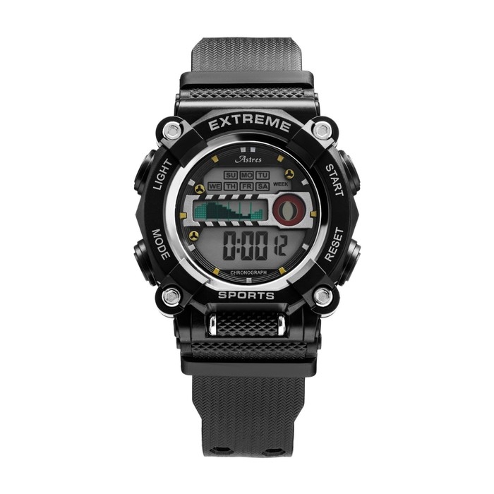 Часы наручные электронные Astres Extreme, d-5.2 см, ремешок силикон Часы наручные электронные Astres Extreme, d-5.2 см, ремешок силикон