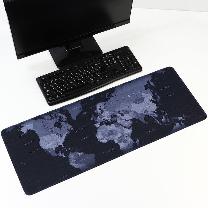 Коврик для компьютерной мыши &laquo;Карта&raquo;, 30 х 80 см