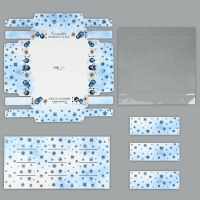 Коробка под 16 конфет с ячейками &laquo;Счастливого Нового года&raquo;, 19 х 19 х 3 см, Новый год