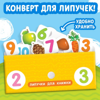 Книжка с липучками «Цифры и счёт» 12 стр. Книжка с липучками «Цифры и счёт» 12 стр.