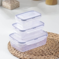 Набор ланч-боксов прямоугольных, 3 шт: 1,3 л, 0,7 л, 0,4 л Набор ланч-боксов прямоугольных, 3 шт: 1,3 л, 0,7 л, 0,4 л