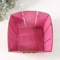 Корзина-шкатулка Пасхальная "ХВ" 19х19х12 см, сиреневый Корзина-шкатулка Пасхальная "ХВ" 19х19х12 см, сиреневый