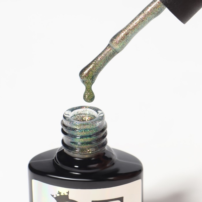 Гель лак для ногтей, &laquo;Chameleon&raquo;, 3-х фазный, 8мл, LED/UV, цвет тёмно-зелёный/персиковый(02)