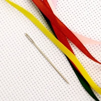 Вышивка лентами на канве &laquo;Корзинка фиалок&raquo;, набор для творчества