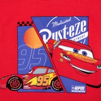 Футболка с длинным рукавом "Тачки", Disney, рост 122-128, красный