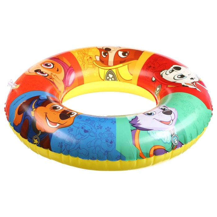 Круг надувной PAW PATROL, для плавания, детский, 55 см., цвет жёлтый Круг надувной PAW PATROL, для плавания, детский, 55 см., цвет жёлтый