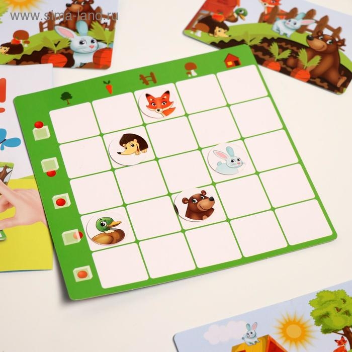 Настольная игра на пространственное мышление &laquo;Найди зверят&raquo;
