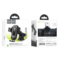 Автомобильный держатель Hoco HW3, беспроводная зарядка, 15 Вт, для 4.5-7.0 дюймов, чёрный Автомобильный держатель Hoco HW3, беспроводная зарядка, 15 Вт, для 4.5-7.0 дюймов, чёрный