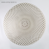 Салфетка сервировочная на стол &laquo;Роса&raquo;, 38&times;38 см, цвет золотой