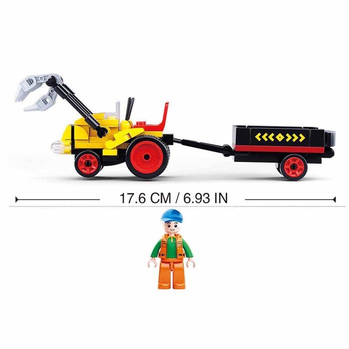 Конструктор Город «Лесозаготовочный погрузчик», 110 деталей Конструктор Город «Лесозаготовочный погрузчик», 110 деталей
