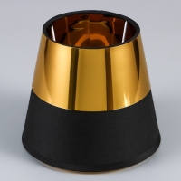 Абажур Е14 черно-золотой 15х15х13,3 см Абажур Е14 черно-золотой 15х15х13,3 см