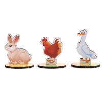 Фигурки животных деревянные «Ферма. Домашние животные» Фигурки животных деревянные «Ферма. Домашние животные»