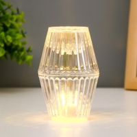 Ночник "Кристалл" LED от батареек 3хLR1130 прозрачный 6х6х10 см RISALUX Ночник "Кристалл" LED от батареек 3хLR1130 прозрачный 6х6х10 см RISALUX