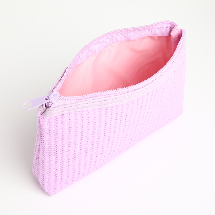 Набор косметичек 3 в 1 на молнии, цвет сиреневый