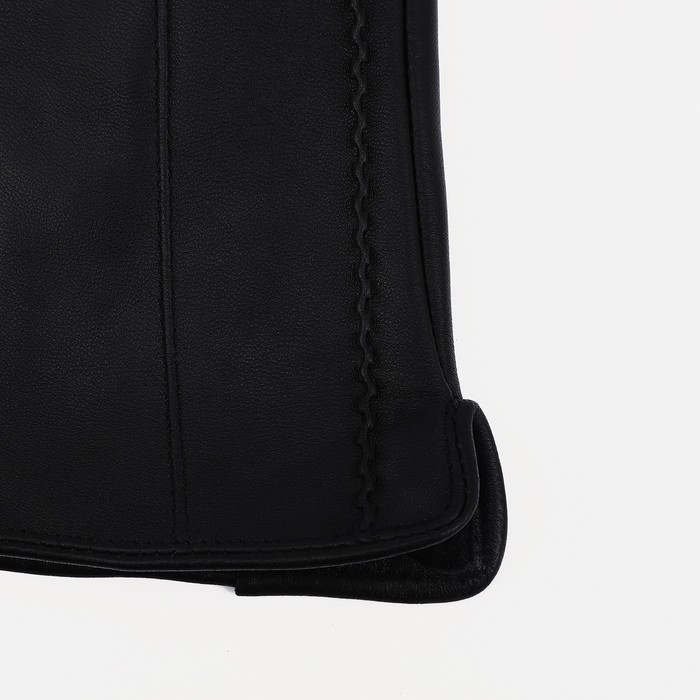 Перчатки женские, безразмерные, без утеплителя, цвет чёрный Перчатки женские, безразмерные, без утеплителя, цвет чёрный