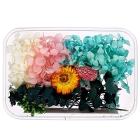 Набор для творчества &laquo;Набор сухоцветов&raquo;, большой, розовый, жёлтый, голубой, зелёный