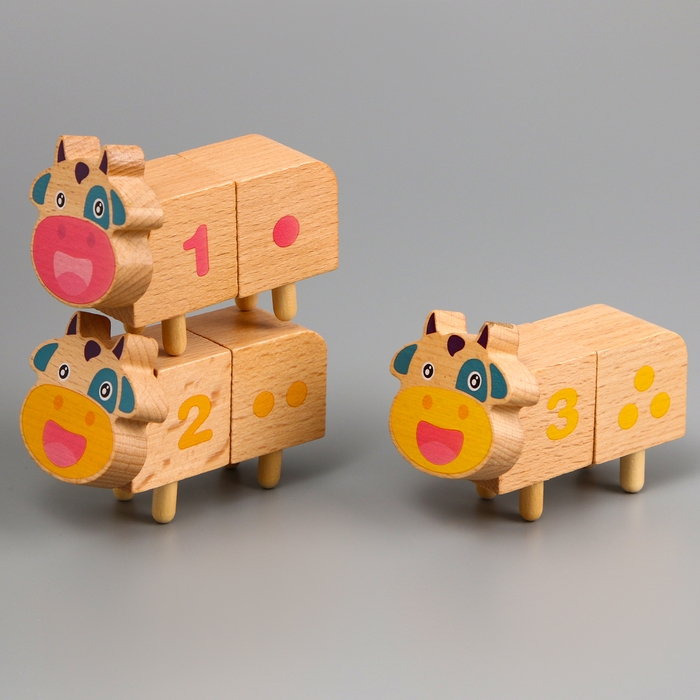 Развивающая игра &laquo;Коровки. Учимся считать&raquo; 7 &times; 4 &times; 2,5 см