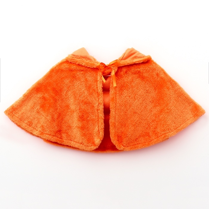 Карнавальная накидка &laquo;Лисёночек&raquo;, рост 104-128 см, оранжевый