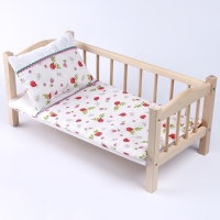 Кукольное постельное &laquo;Божьи коровки&raquo;, х/б: простынь, одеяло 46 &times; 36 см, подушка 23 &times; 19 см