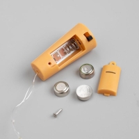 Гирлянда «Нить» 1 м роса с пробкой, IP20, серебристая нить, 10 LED, батарейки LR44х3 (в комплекте), свечение белое Гирлянда «Нить» 1 м роса с пробкой, IP20, серебристая нить, 10 LED, батарейки LR44х3 (в комплекте), свечение белое