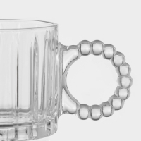 Кружка &laquo;Крис&raquo;, 250 мл, 13&times;7 см, стекло, прозрачная