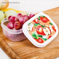 Ланч-бокс прямоугольный FoodVibes «Сочные яблоки», 150 мл Ланч-бокс прямоугольный FoodVibes «Сочные яблоки», 150 мл