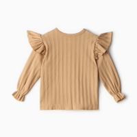 Лонгслив детский, цвет бежевый, рост 62 см