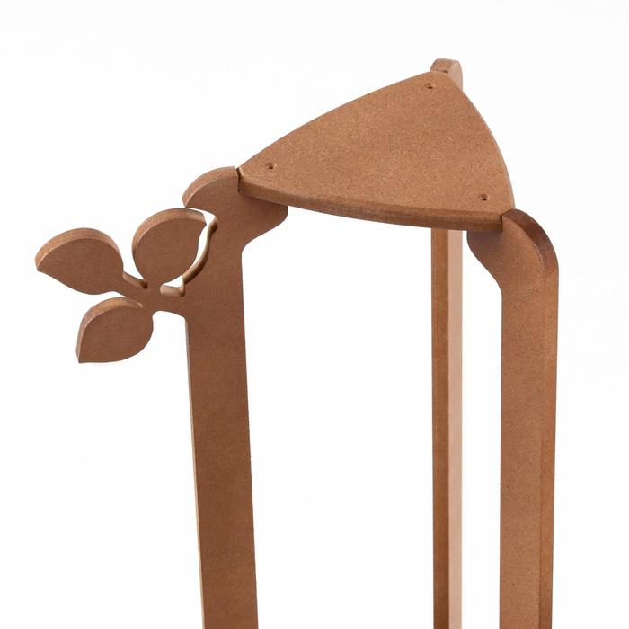 Стойка-полка для цветов трехъярусная Стойка-полка для цветов трехъярусная "Флора" 49х36х26 см, цвет Орех