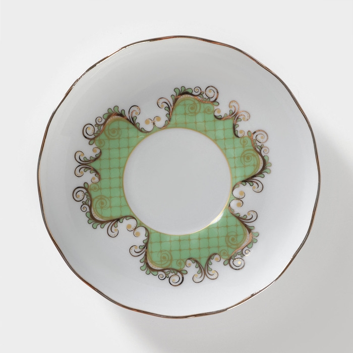 Чайная пара фарфоровая &laquo;Симфония&raquo;, 300 мл, блюдце 15 см