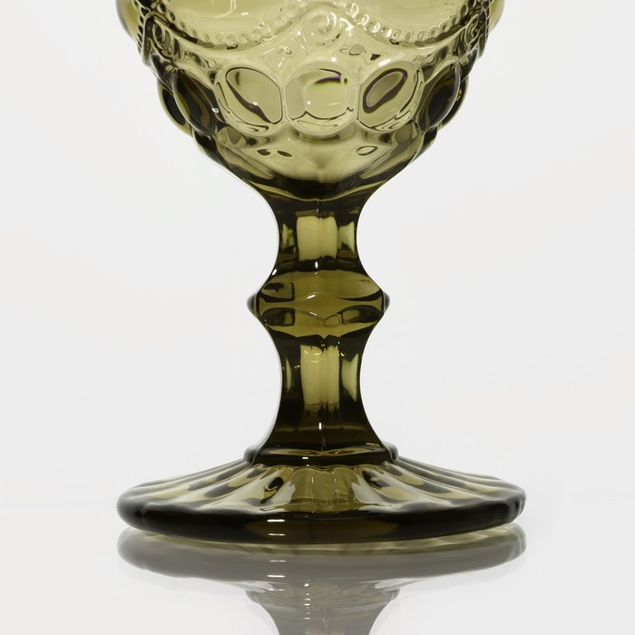 Набор бокалов для вина стеклянный Magistro &laquo;Ла-Манш&raquo;, 250 мл, 9&times;15,2 см, 6 шт, цвет зелёный