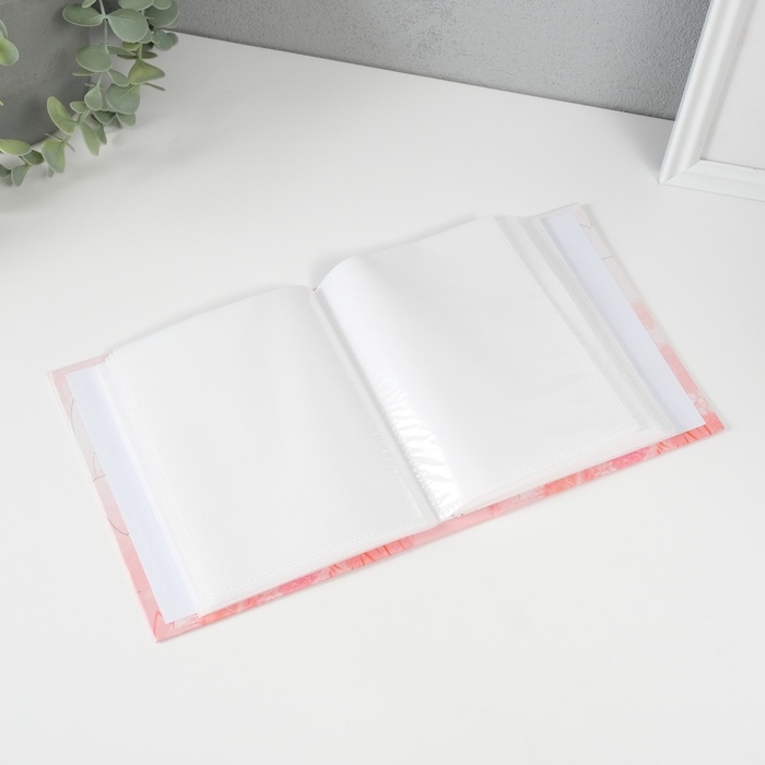 Фотоальбом на 40 фото 10х15 см "Девочка в розовом поле" в коробке 17х14х4,5 см