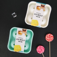 Форма для льда Доляна, 12&times;5 см, 4 ячейки, цвет МИКС