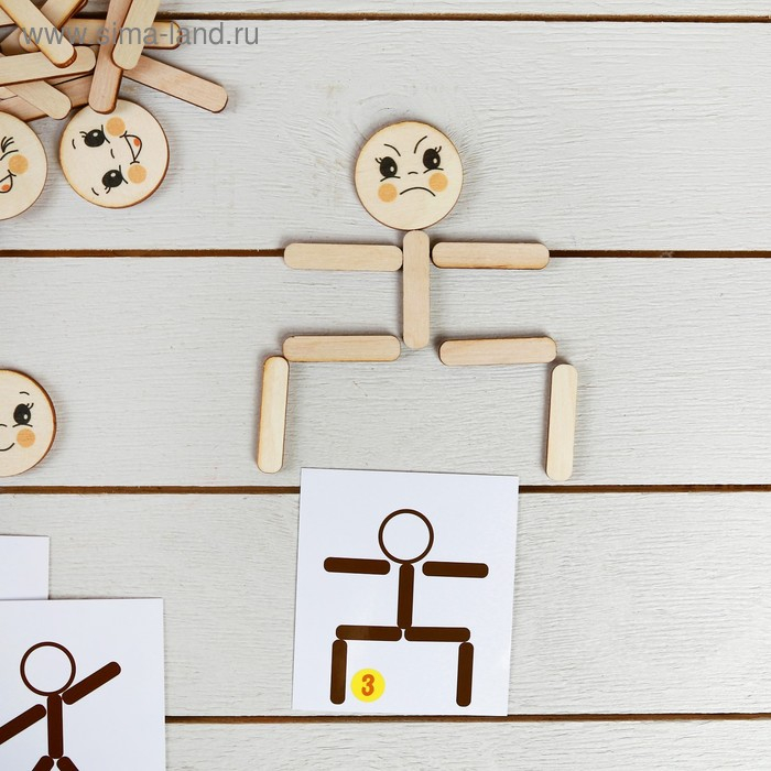 Мозаика из палочек &laquo;Человечки&raquo;