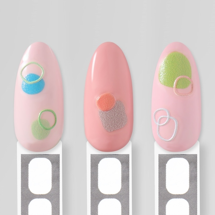 Наклейки для ногтей «Цветная абстракция», объёмные, разноцветные Наклейки для ногтей «Цветная абстракция», объёмные, разноцветные