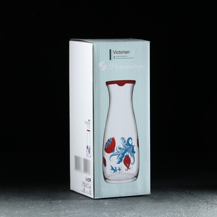 Графин стеклянный с крышкой Victorian, 1,18 л