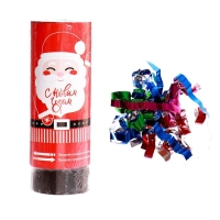 Новогодняя хлопушка пружинная  &laquo;С Новым Годом&raquo;, Дед Мороз, поворотная, 11см