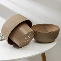 Горшок «Дуэт», 2,5 л , цвет кофе с молоком Горшок «Дуэт», 2,5 л , цвет кофе с молоком