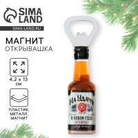 Новогодний магнит-открывашка &laquo;Новый год: На удачу&raquo;, 4,2 х 13 х 5 см